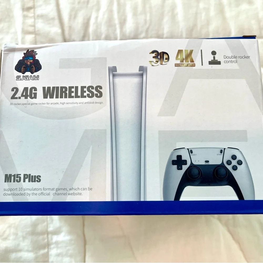 New Unopened M15 Plus 2.4G Wireless Game Console - White